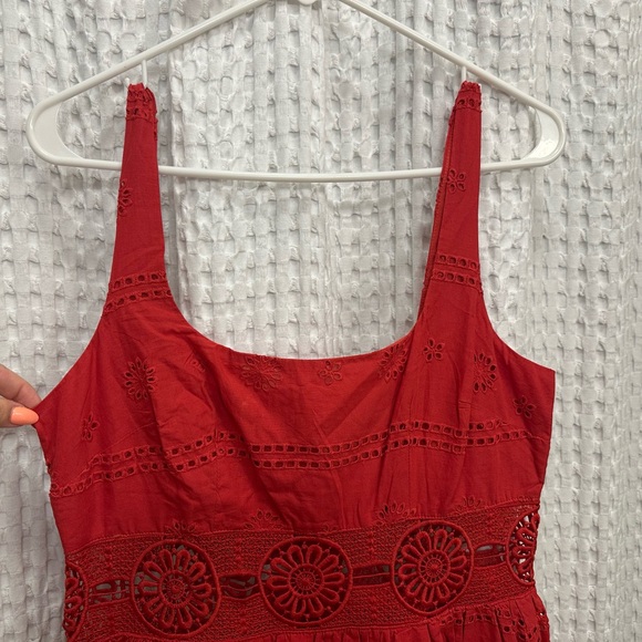 ASOS Red Embroidered Dress - Picture 3 of 5